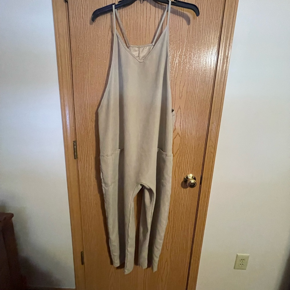 Beige Jumpsuit/Romper
